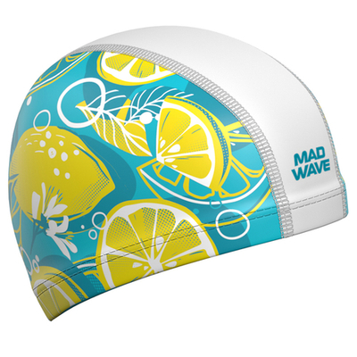 Шапочка для плавания комбинированная Mad Wave Lemon