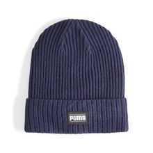 Шапка PUMA Ribbed Classic Cuff Beanie, 02403810, темно-синий