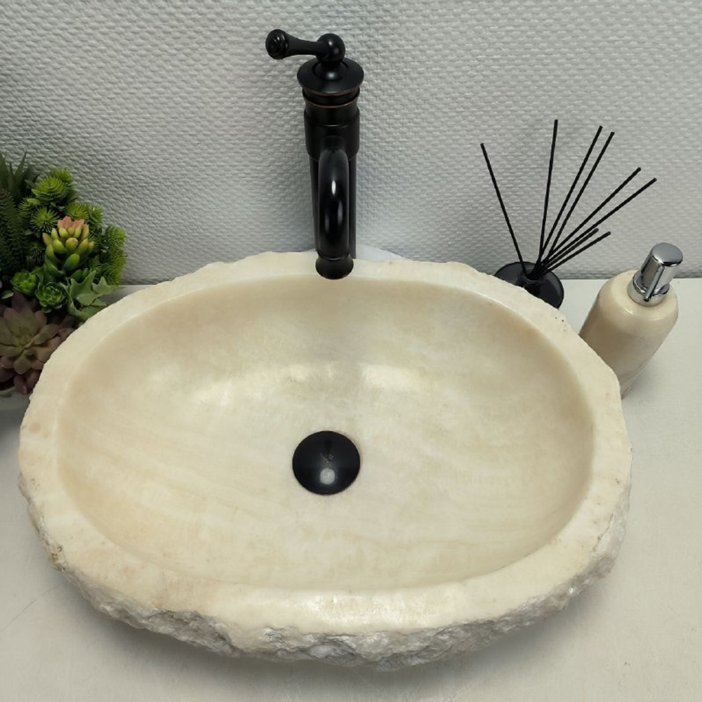 Раковина из оникса Erozy White EO-62330 51*36*15 0104