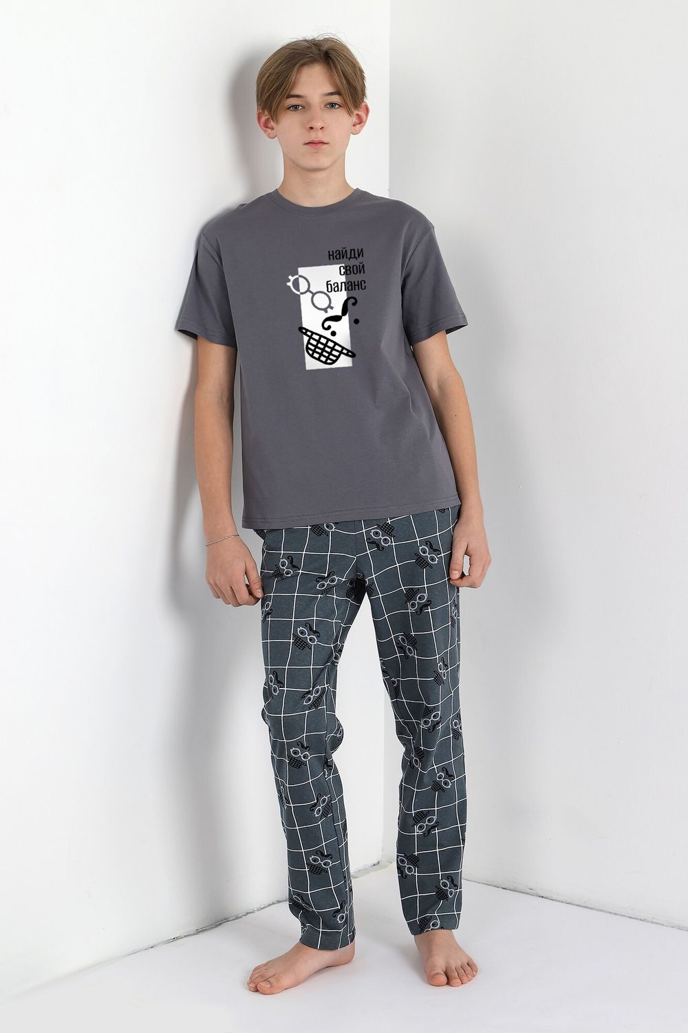 Костюм для мальчика Чарли-1 Виотекс СЕРЫЙ