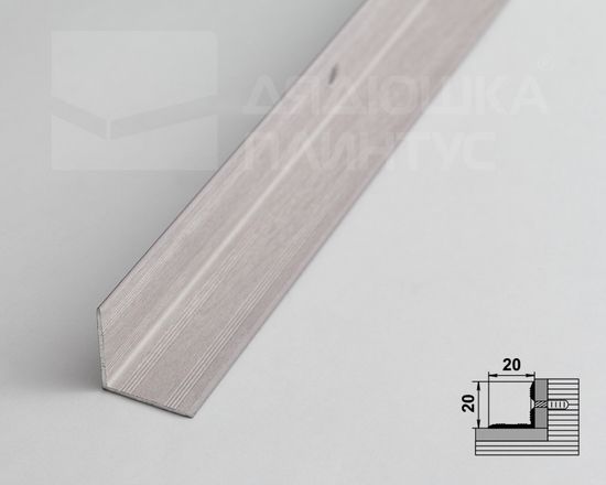 ПОРОГ угол ПУ 05-1.900.106 ЯСЕНЬ БЕЛЫЙ