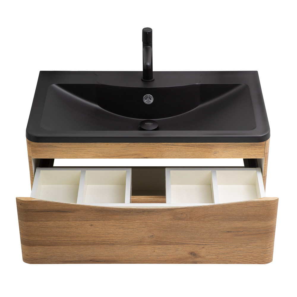 Мебель для ванной комнаты подвесная BelBagno ACQUA-1000-2C-SO-RR 100 см Rovere Rustico