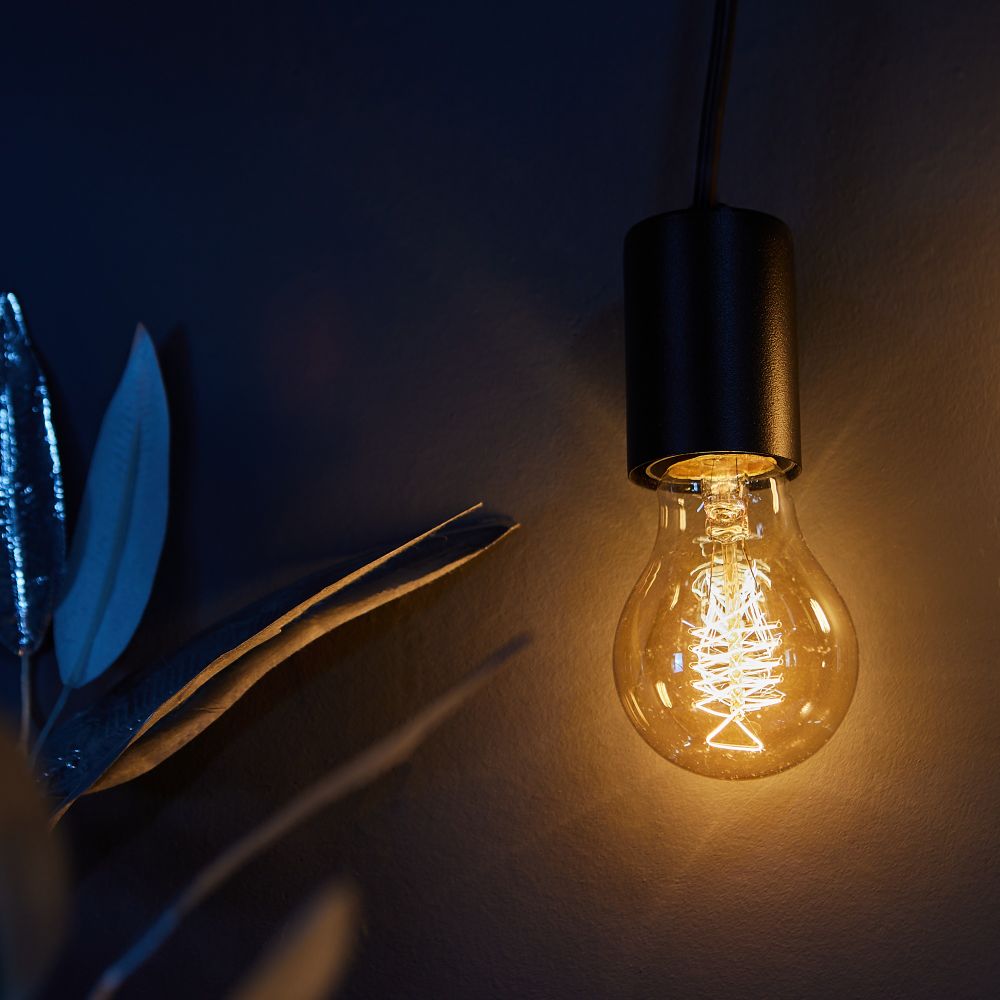 IL-V-A60-40-GOLDEN-E27 CW01 Лампа накаливания Vintage. Форма A. Форма нити CW. Картон. ТМ Uniel