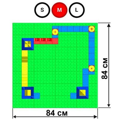 Набор GigaBloks 5: Крепость на платформе