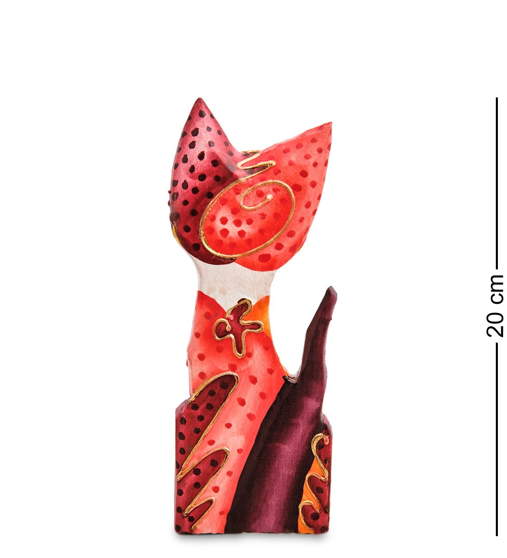 99-059 Фигурка «Кошка» н-р из двух 25, 20 см (албезия, о.Бали)