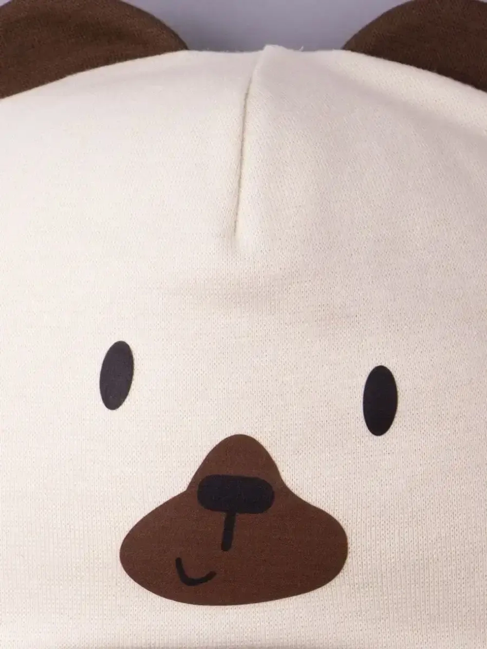 Шапка для детей с ушками на осень