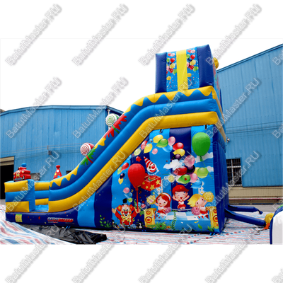 Надувной батут-горка "Подарок" 10*5*7 м