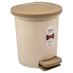 Контейнер для мусора с педалью Vogue 6 л кофейный