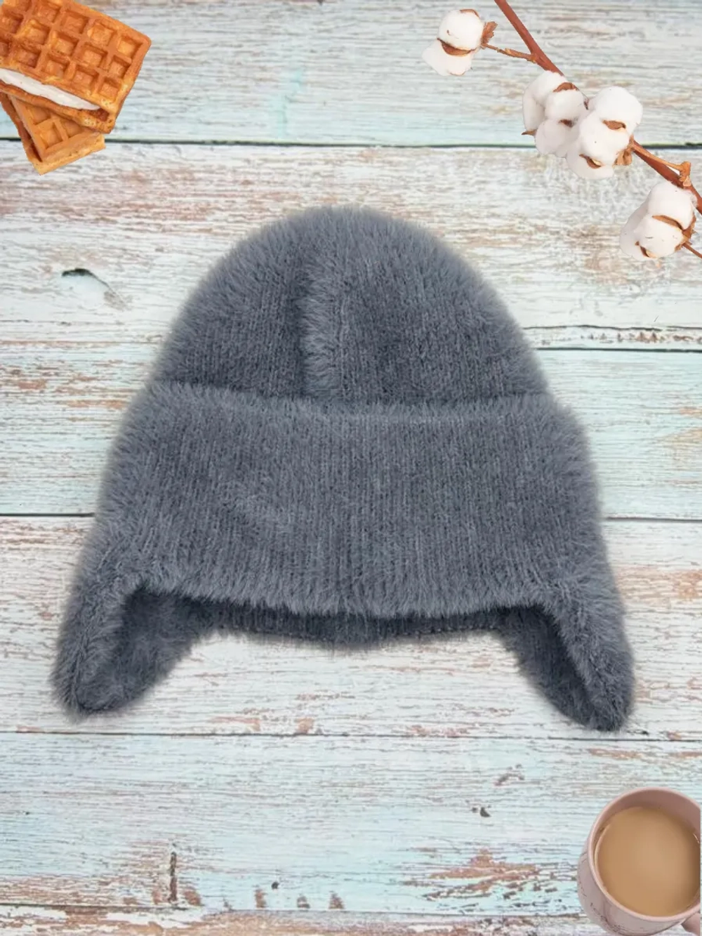 шапка ушанка зимняя пушистая