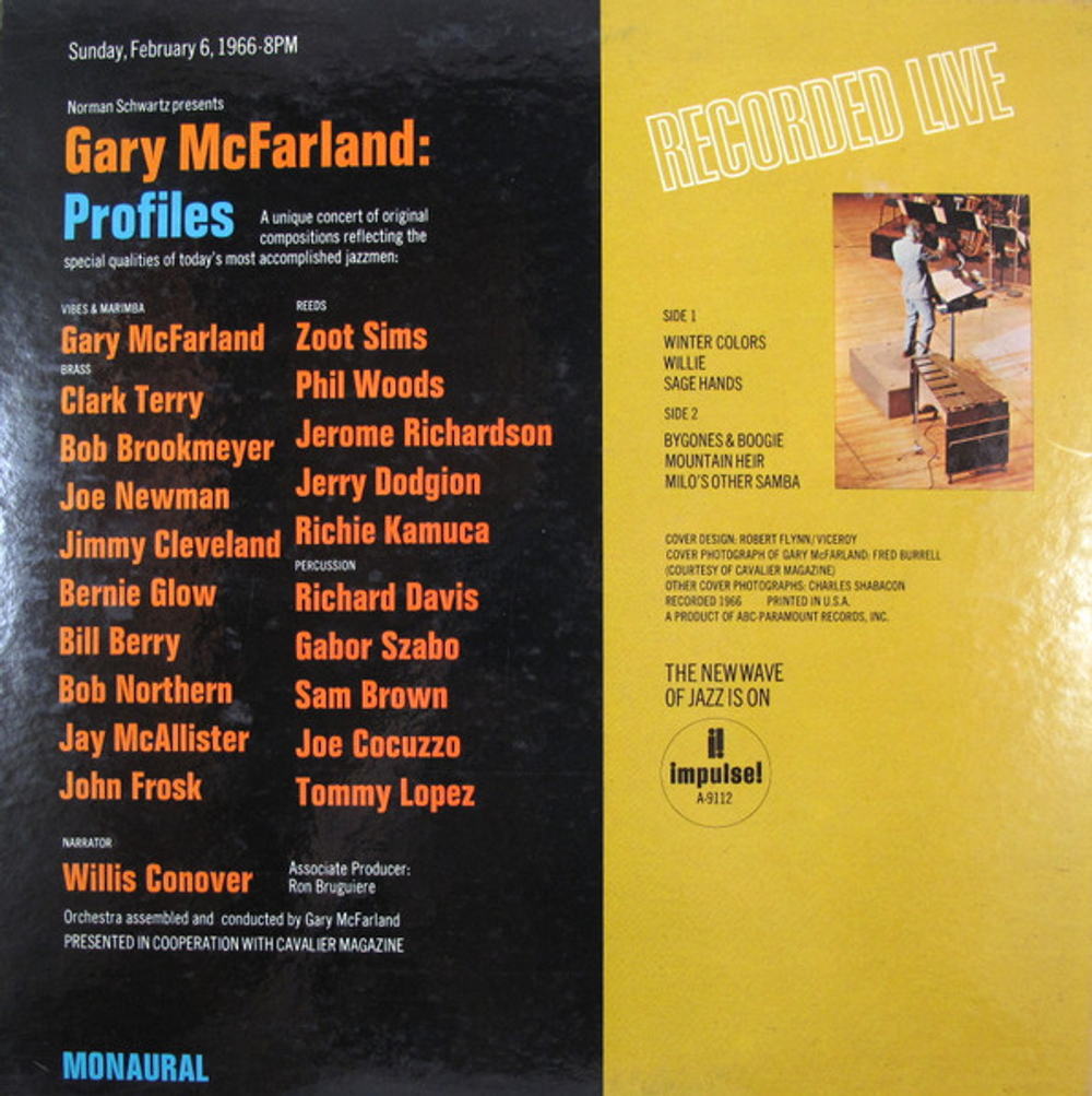 Gary McFarland - Profiles - US OG Impulse Mono