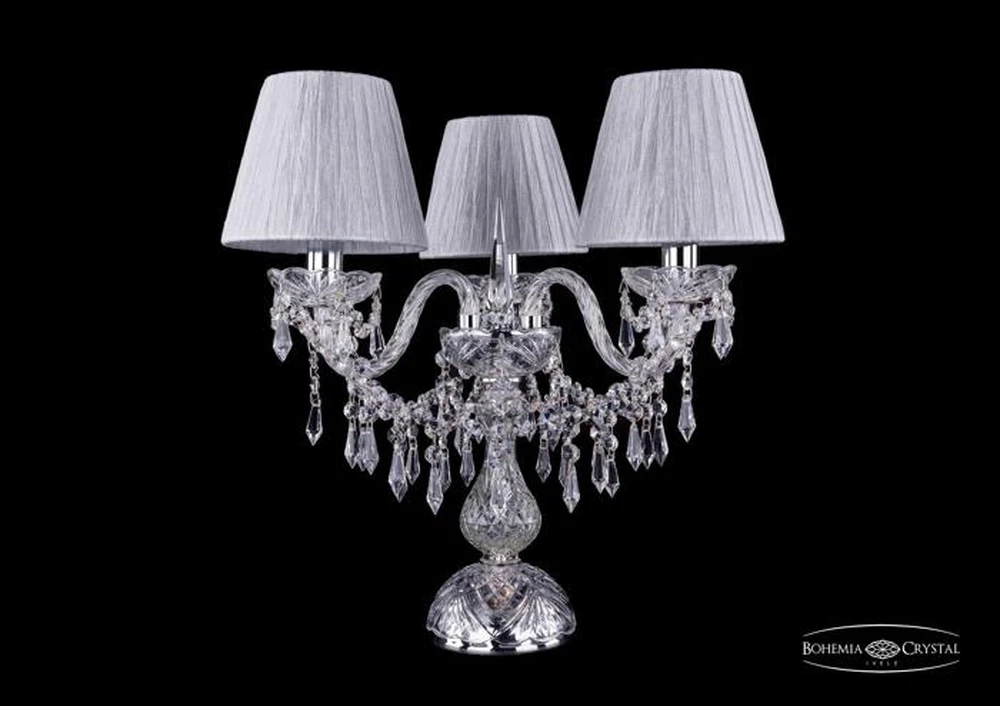 Декоративная настольная лампа Bohemia Ivele 1403L/3/141-39/Ni/SH6-160