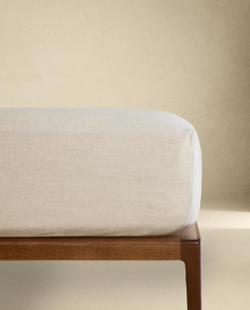 Простыня на резинке Zara Home, хлопок 100%, однотонный, 6113/900