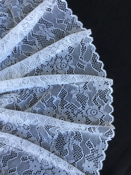Кружево белое, 18см, стрейч, IFS