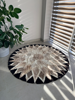 Ковер шкура натуральная овчина меховой