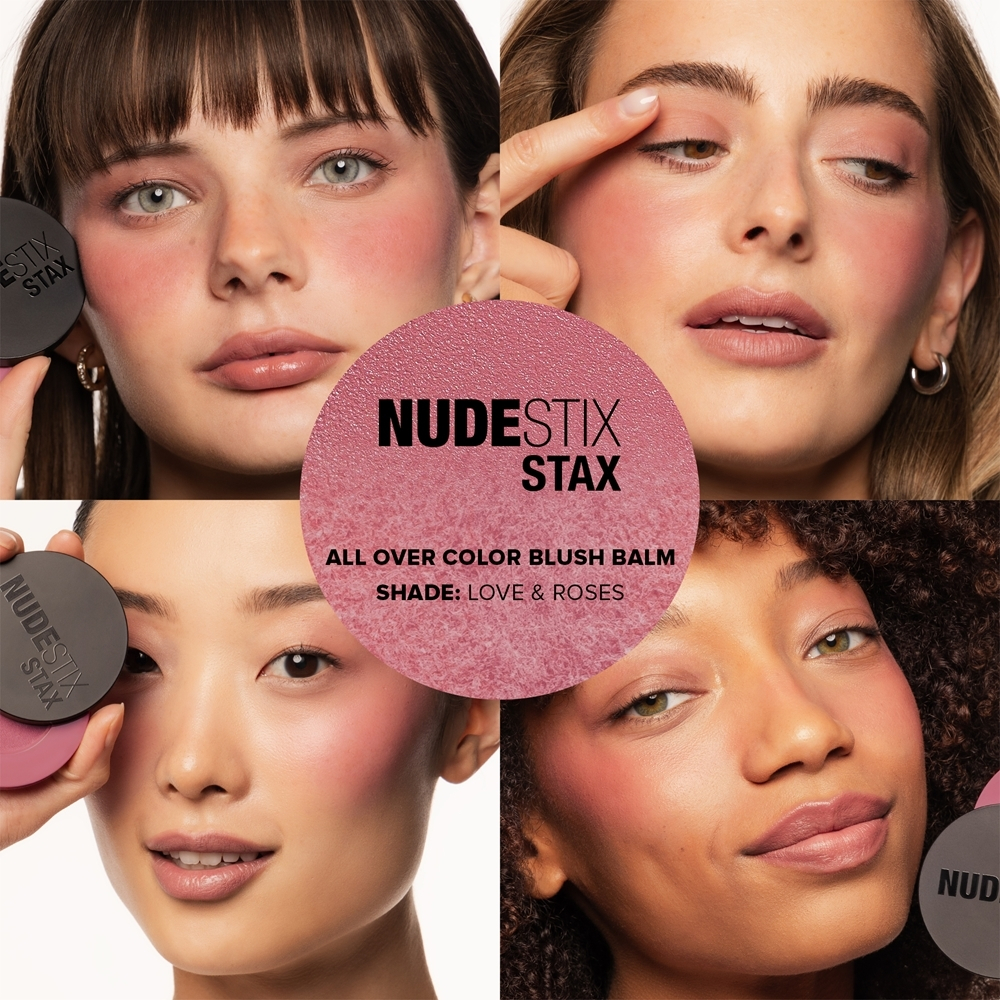 Nudestix Stax All Over Color Blush Balm - Многофункциональный макияж для глаз, губ и лица, 2,5 g