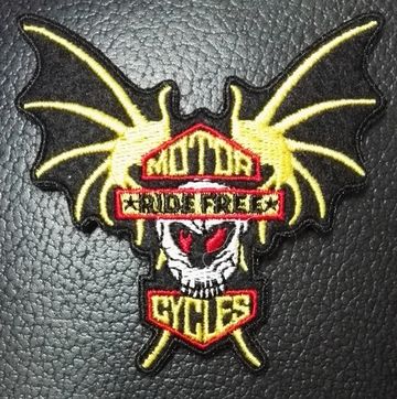 Нашивка Motor Cycles-Летучая мышь
