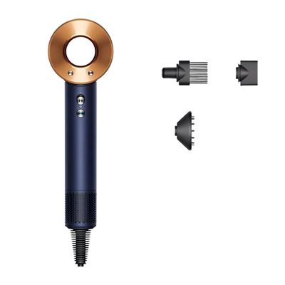 Фен Dyson HD07 Supersonic Curly+Coily (Prussian Blue/Rich Copper) (2025) Фен для волос цвета «берлинская лазурь/насыщенная медь». Подходит для кудрявых (с любой упругостью завитков) и волнистых волос любой длины