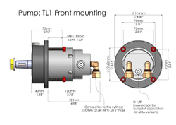 Гидравлическая рулевая система MF115MRA, комплект для моторов мощностью до 115 л.с.