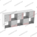 белый двусторонний УНИКАЛЬНОЕ ПРЕДЛОЖЕНИЕ. Нанесение орнамента "Точка роста" на фасады.