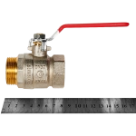 Кран шаровой полнопроходной ROMMER - 1"1/4 (ВР/НР, PN40, ручка-рычаг)