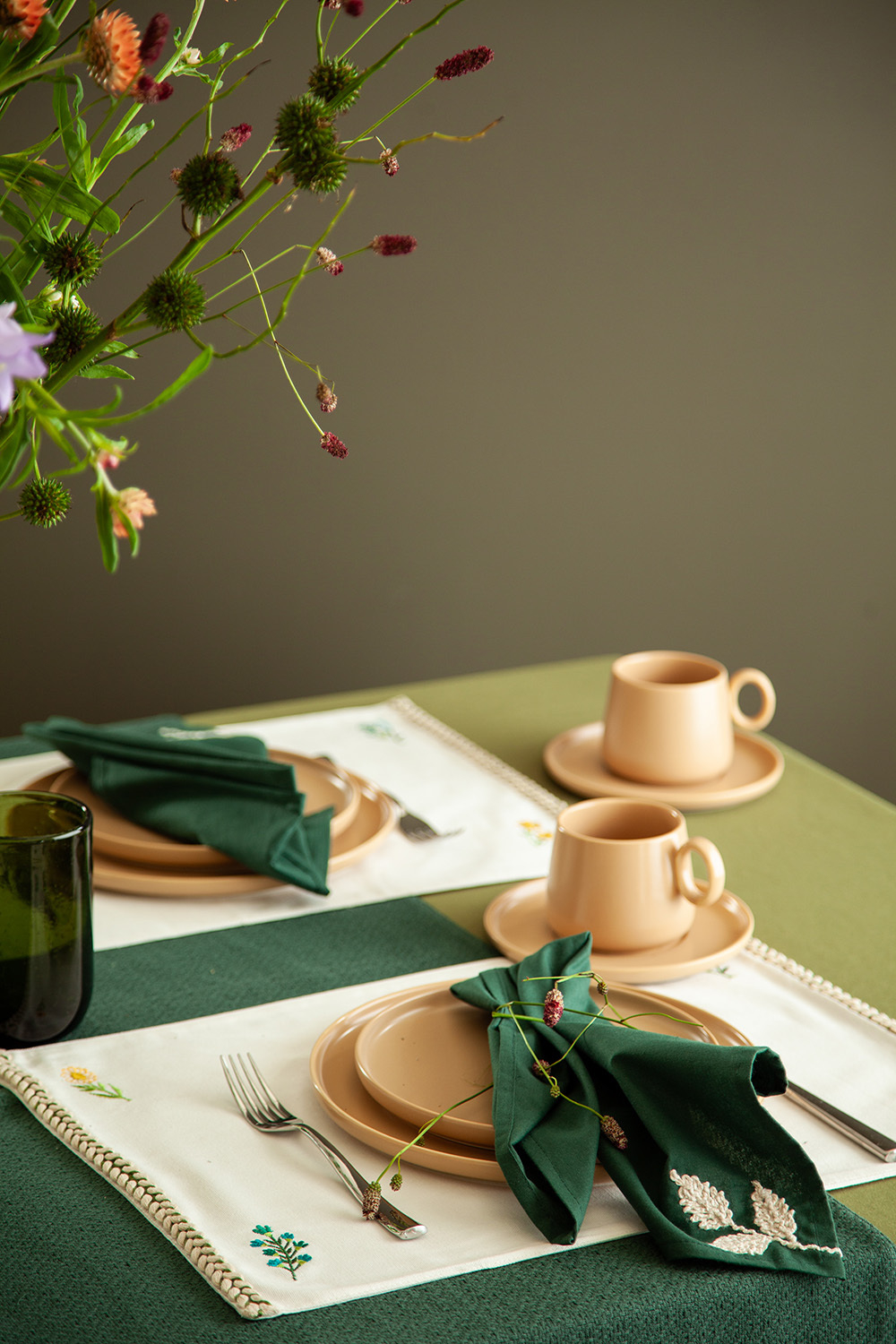 Салфетка под приборы meadow bloom из коллекции ethnic, 33х48 см