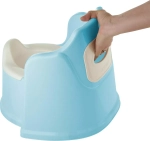 Горшок со спинкой Lalababy Protect Me голубой с крышкой LA1042ГЛП