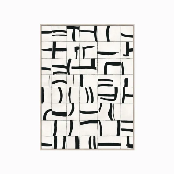 Постер Sense 90х120 см, бежевый, чёрный