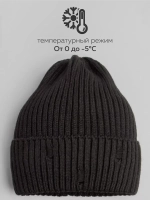 Шапка бини рваная осенняя и снуд