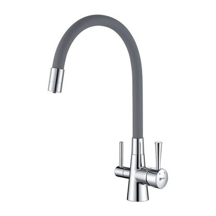 Смеситель для кухни с подключением к фильтру с питьевой водой Lemark Comfort - LM3075C-Gray