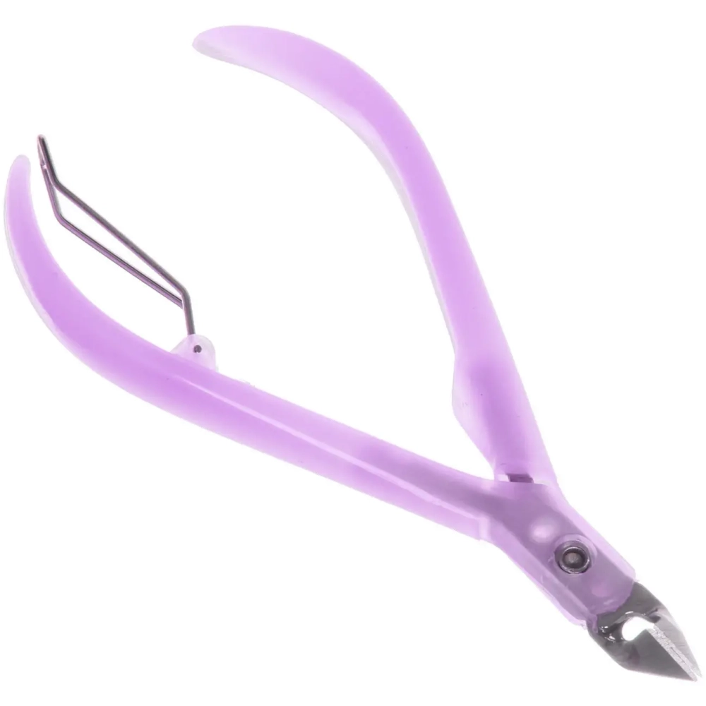 Кусачки для кутикулы, в пакете «Ultramarine», одна пружина, ручки пластик, цвет микс, 10,5см✦