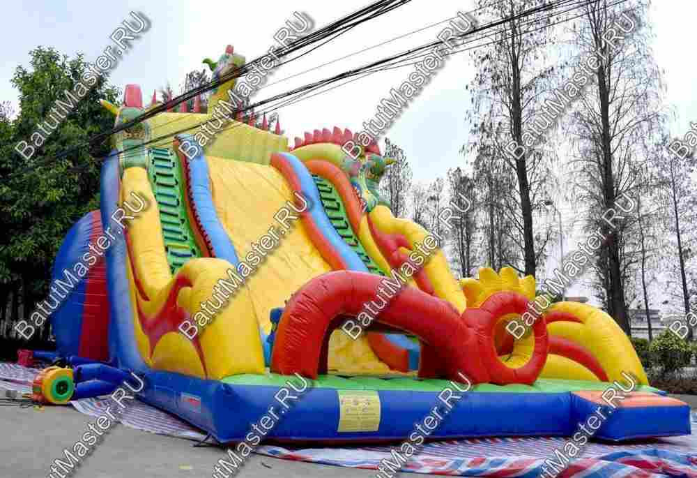 Коммерческий надувной батут "Змей Горыныч 2" 13*6*10