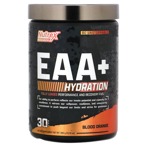 Nutrex Research, EAA+ Hydration, красный апельсин, 390 г (13,76 унции)
