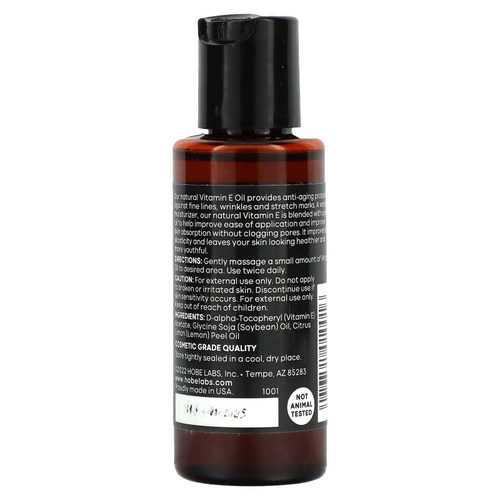 Hobe Labs, Essentials, масло с витамином E, 59 мл (2 жидк. унц.)