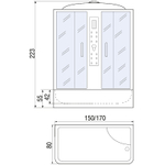 Душевой бокс River Dunay 150x80 ТН 10000001288 с поддоном