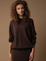 J0258-8100 Джемпер женский, шоколадный dbr