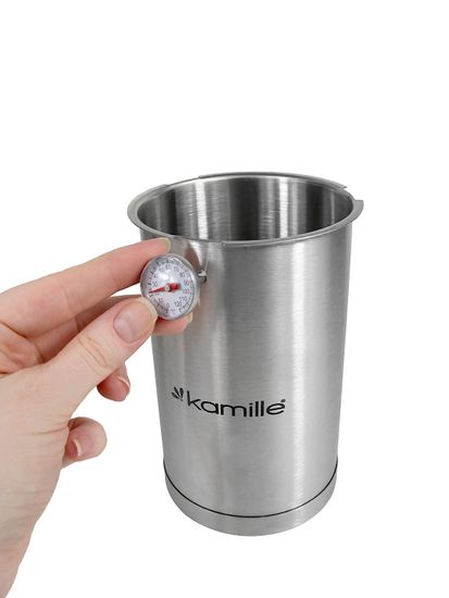Ветчинница из нержавеющей стали с термометром 1,5 л. Kamille КМ-6506
