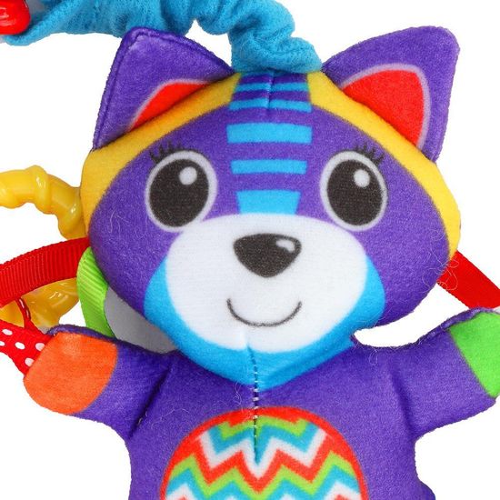 Текстильная игрушка подвеска с погремушками енот на блист. Умка