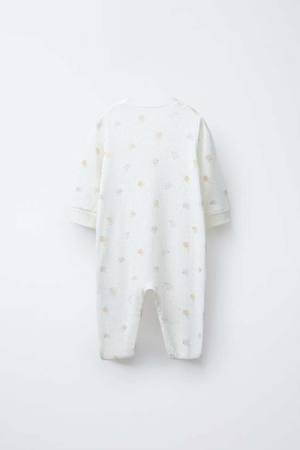 ZARA КОМБИНЕЗОН С ПРИНТОМ «ЦЫПЛЯТА», ТРАНСФОРМИРУЮЩИЙСЯ В НОСОК, ЭКРЮ