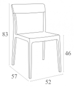Стул пластиковый Siesta Contract Flash, черный