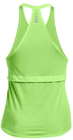 Женский топ теннисный Under Armour Women's UA Streaker Run Tank - quirky lime/reflective