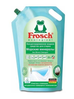 Frosch Концентрированное жидкое средство для стирки Морские минералы, 2 л