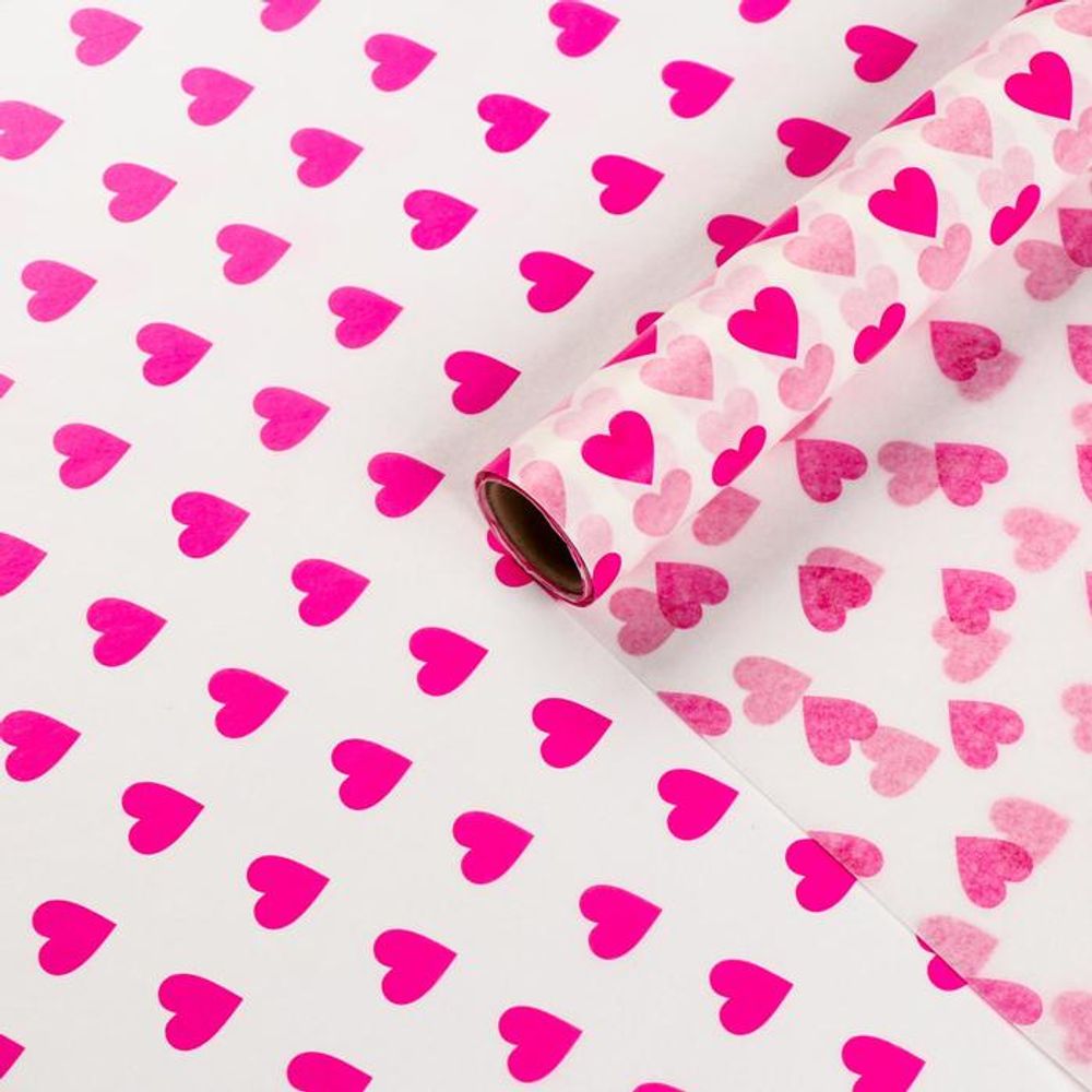 Бумага силиконизированная «Сердце», для выпечки, 0,38*5 м