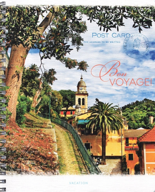 Тетрадь 48л., А5, клетка на гребне ArtSpace "Путешествия. Bon voyage", фактурное тиснение