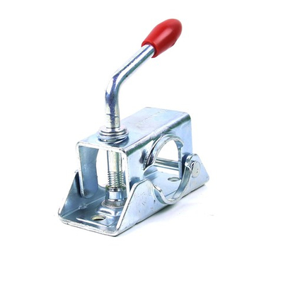 Хомут опорного подкатного колеса 48 мм (ручка 100 мм, Red) Trailercom