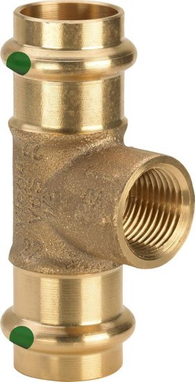 Тройник пресс Viega Sanpress 18х1/2"х18 ВР с SC-Contur (серия 2217.2)