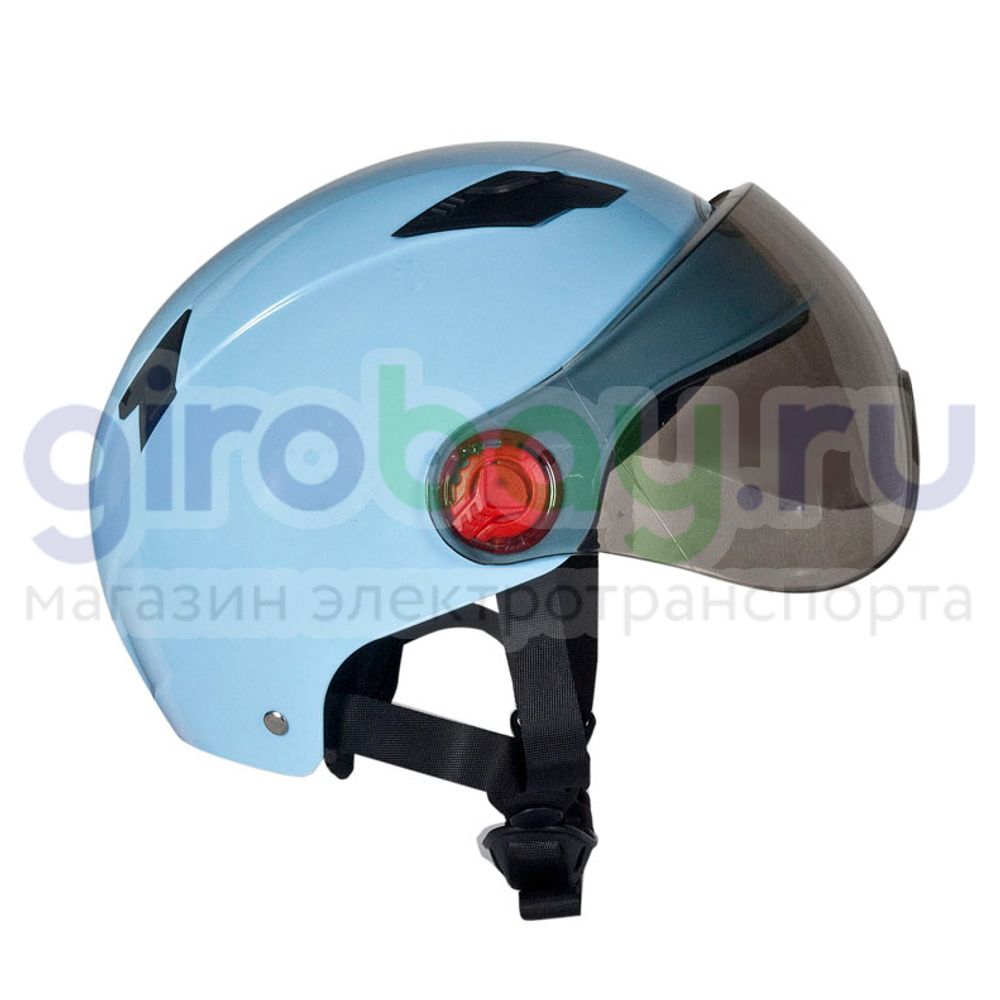 Шлем открытый Helmet (голубой) фото 2 фото №4