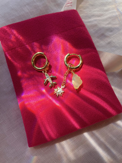 Серьги Голова в облаках