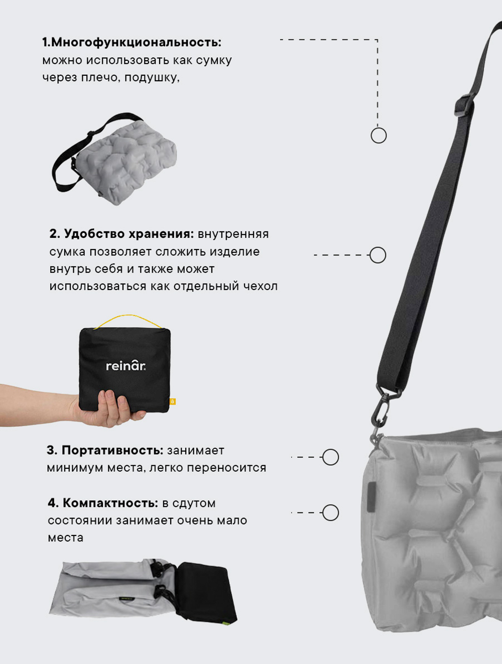 Сумка-трансформер 4 в 1 Matua black