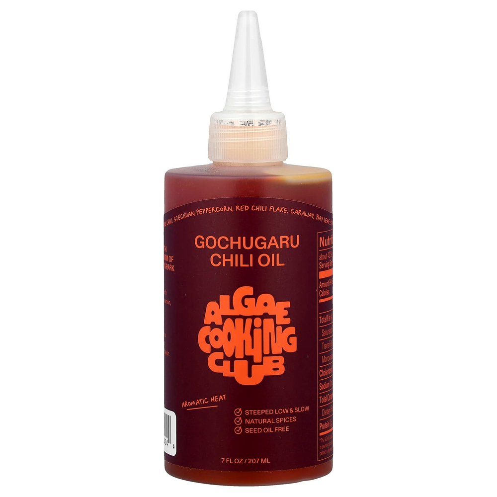 Algae Cooking Club, Масло гочугару и чили, 207 мл (7 жидк. Унций)