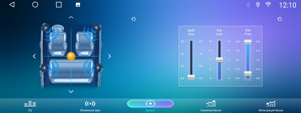 монитор для автомобиля на ANDROID 12.3" KP-T-12-464-TS10